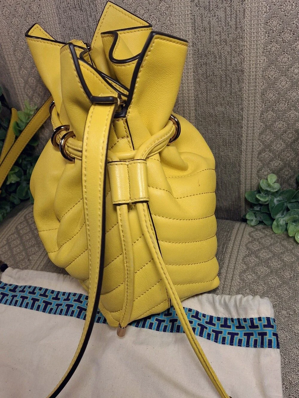 Tory Burch Kira Quilted Bucket Crossbody Bag